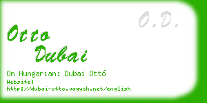 otto dubai business card